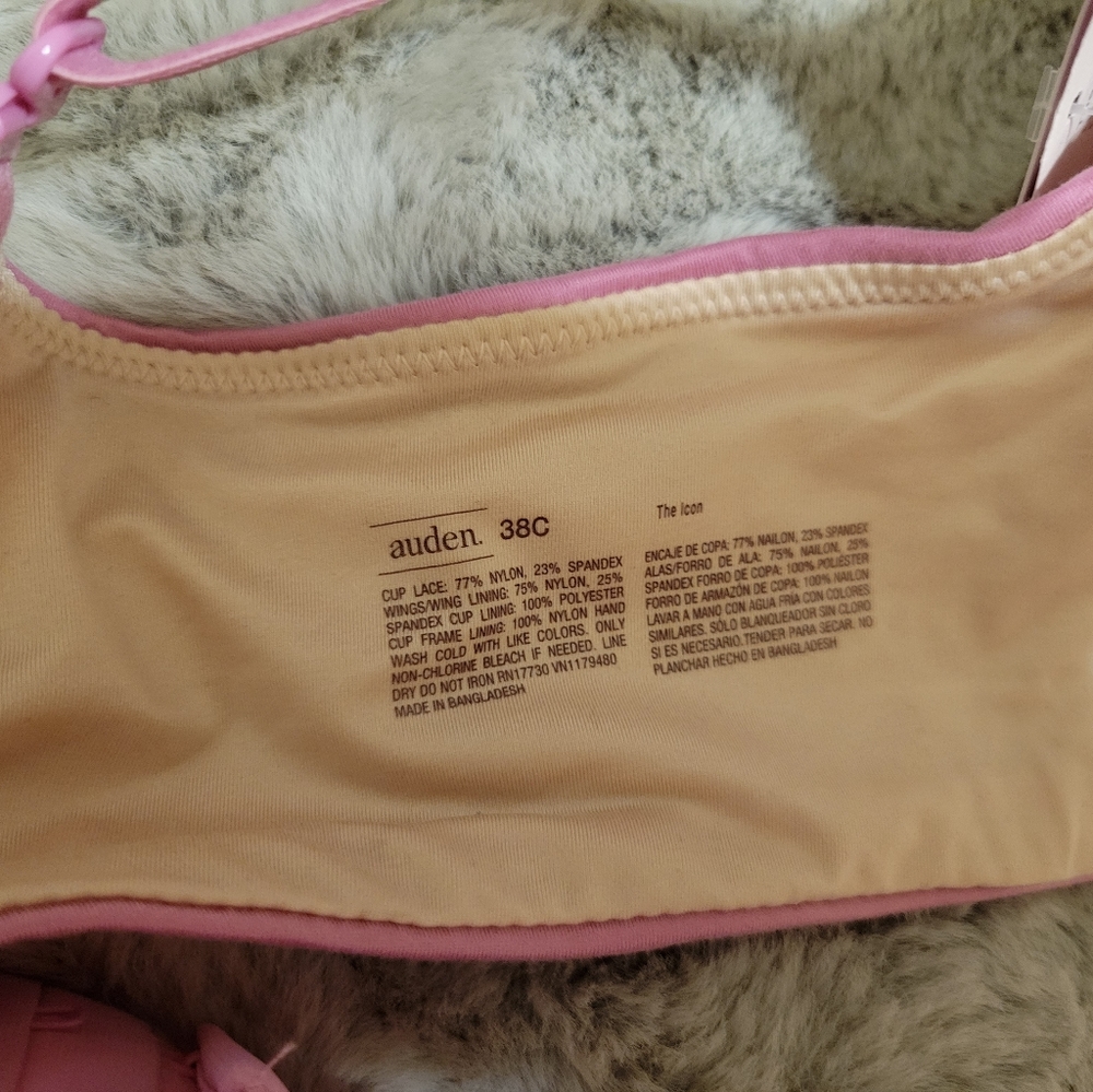 🎯nwt auden the icon pink lightly lined full coverage tshirt bra - Picture 4 of 8